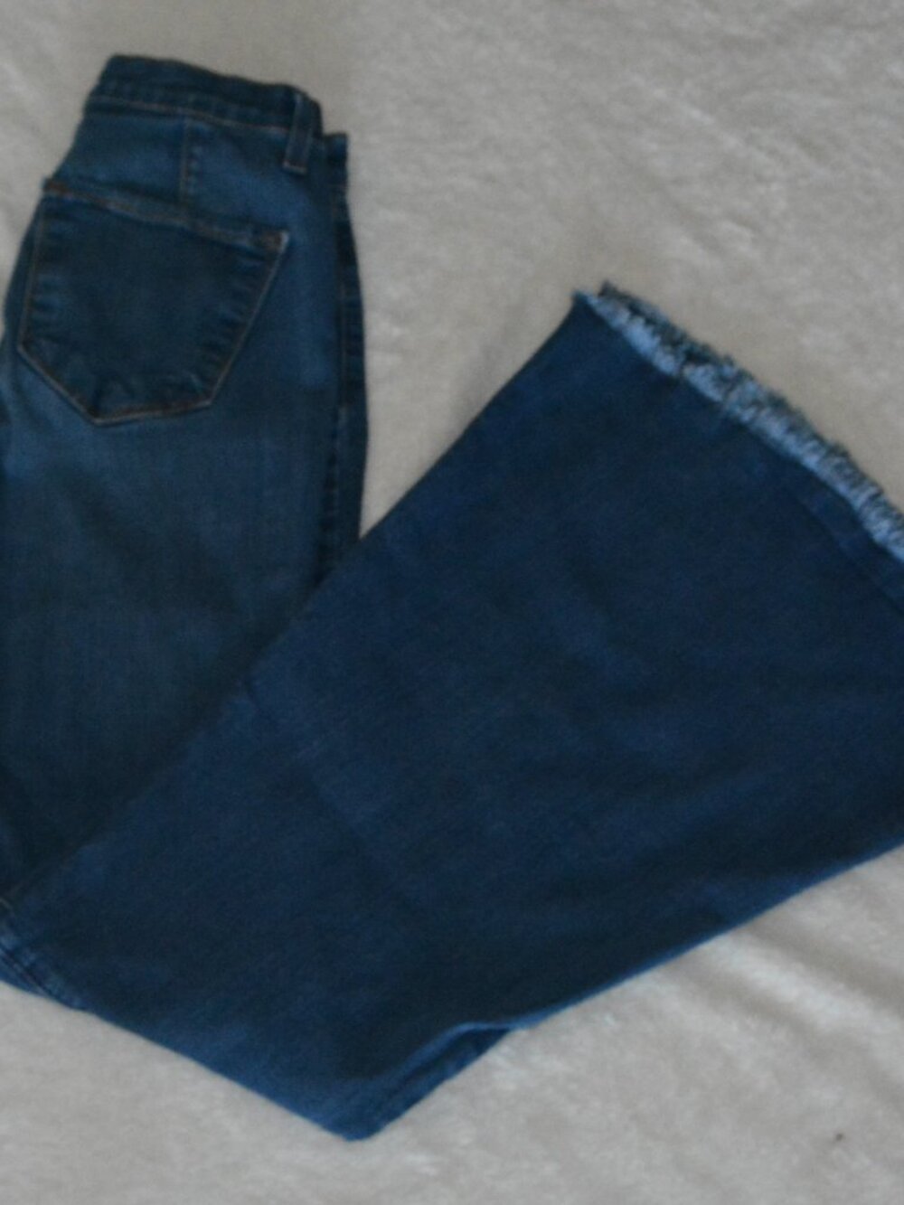 Judy Blue Bell Bottom Strtch Frayed Hem Jeans Women's USA Made size 5/27 - Picture 4 of 7